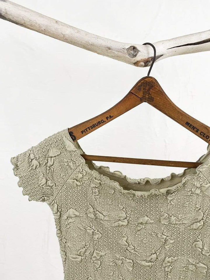 Haystacks top Haystacks Eucalyptus Lyrac Brazilian Textured Ballet Top