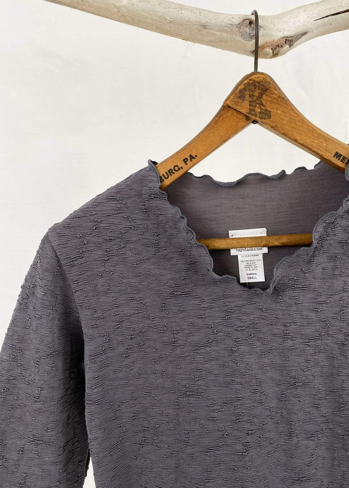 Haystacks top Haystacks Pavement Shantung Surreal Textured Top