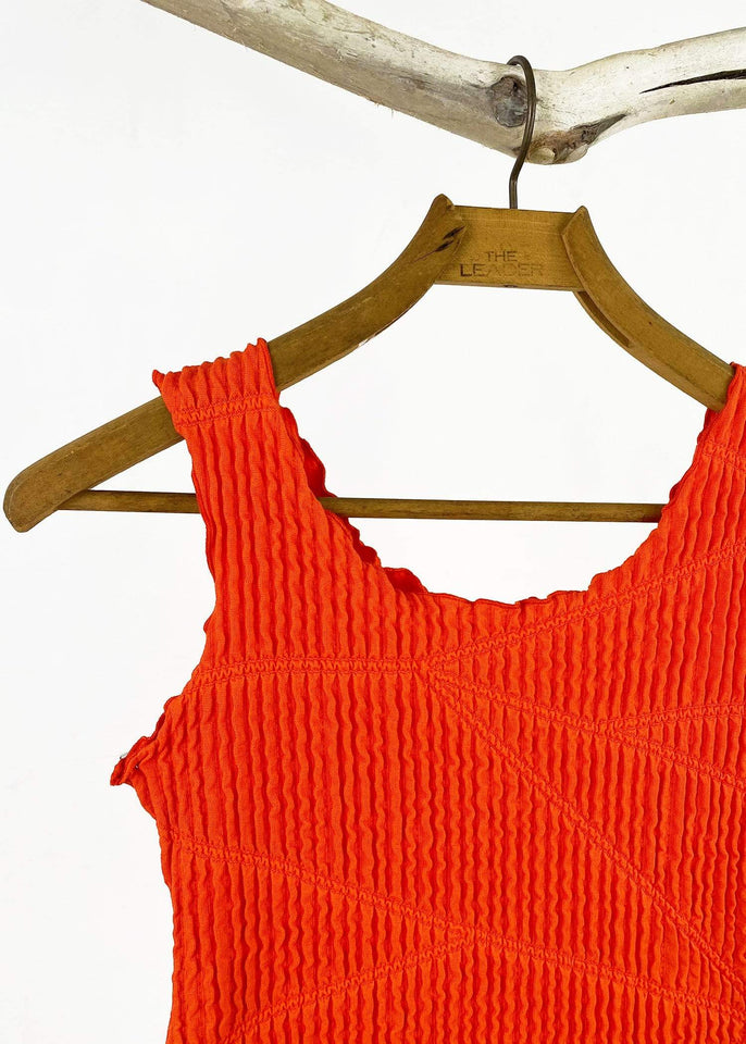 Haystacks top Mandarin Red Miura Charming Tank Top