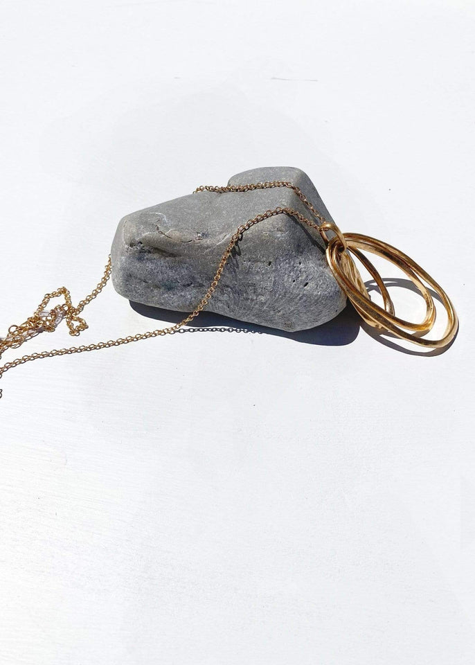 Jewelry Necklace Ripple Pendant Necklace