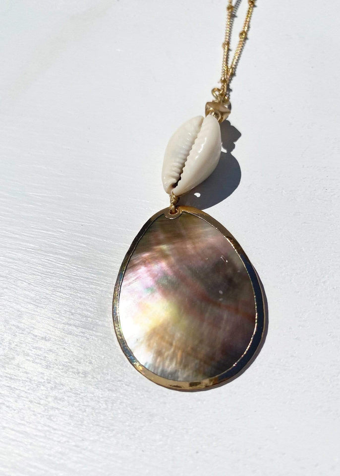 Jewelry necklace Two Shells Pendant Necklace
