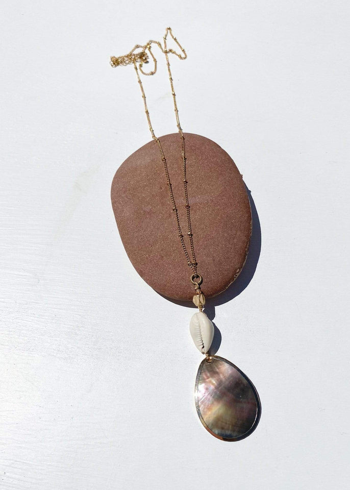Jewelry necklace Two Shells Pendant Necklace