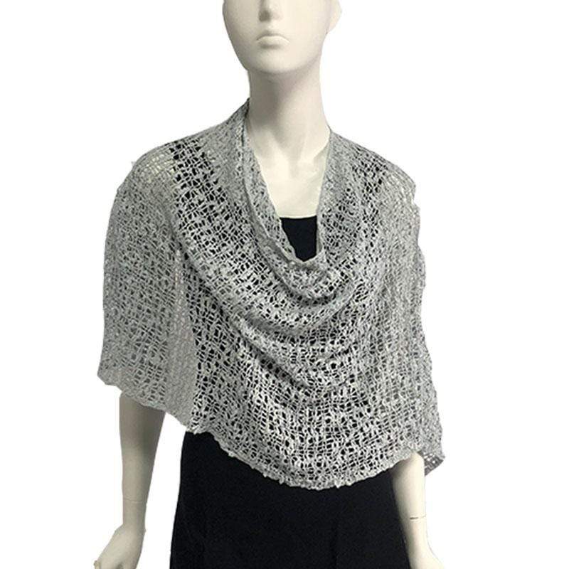 Lost River Poncho Ice Pearl Popcorn Knit Poncho  - More Colors!