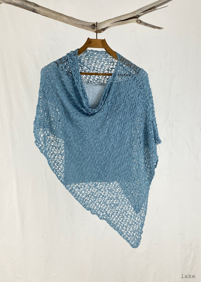 Lost River Poncho Lake Popcorn Knit Poncho  - More Colors!