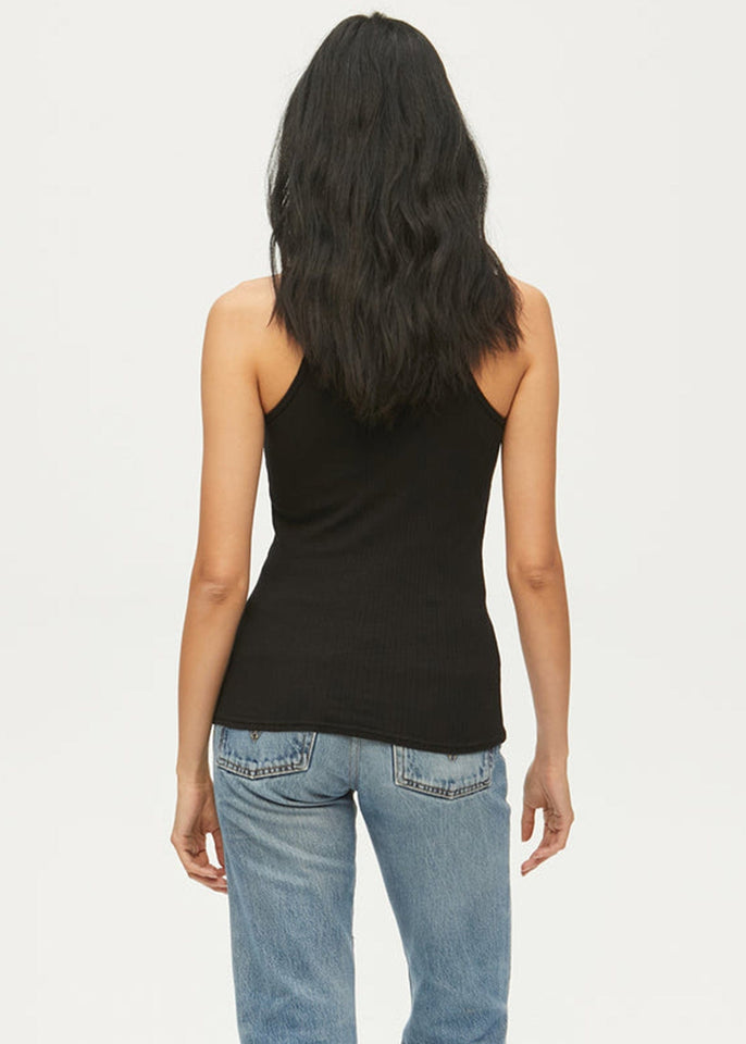 Michael Stars top Black Ribbed Cami Top