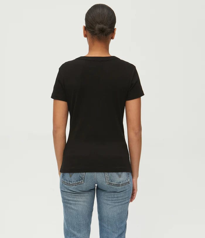 Michael Stars top Michael Stars Nikki Short Sleeve V Neck Tee