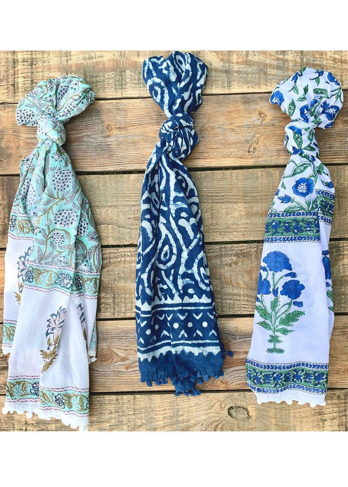 Sevya Handmade Scarf Namita Block Print Scarf