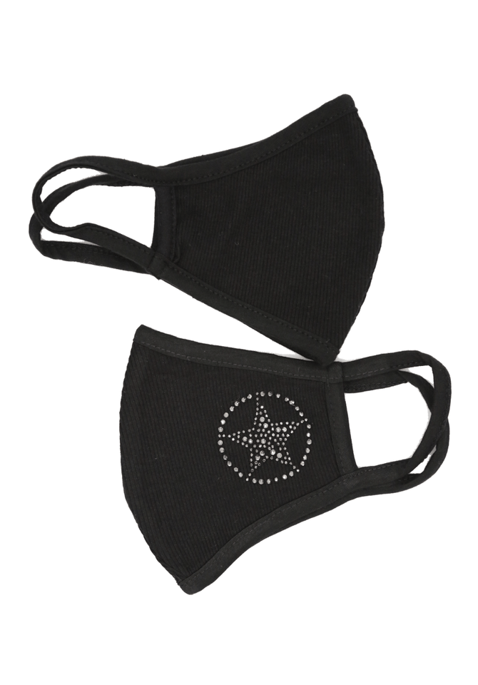 Vocal Mask Black Northern Star Bling Face Mask